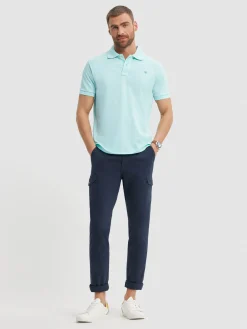 Polos Y Poleras-Alvaro Moreno POLO BASIC Verde Agua