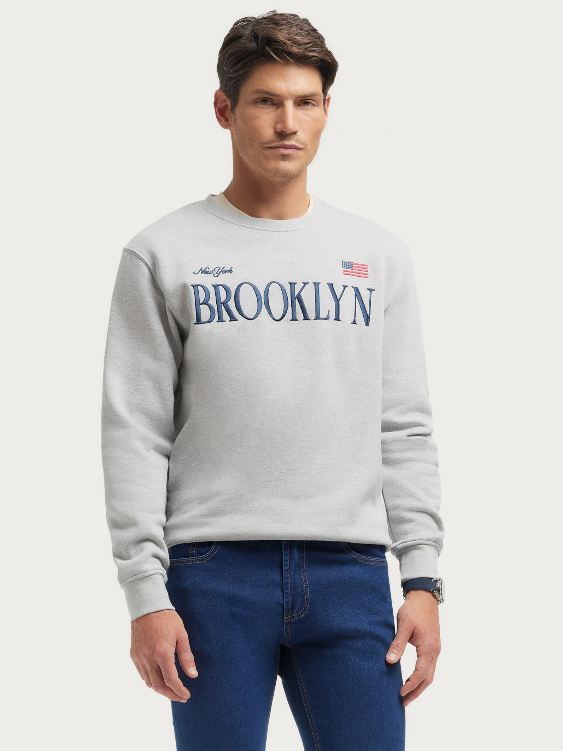 Sudaderas-Alvaro Moreno SUDADERA BROOKLYN Gris