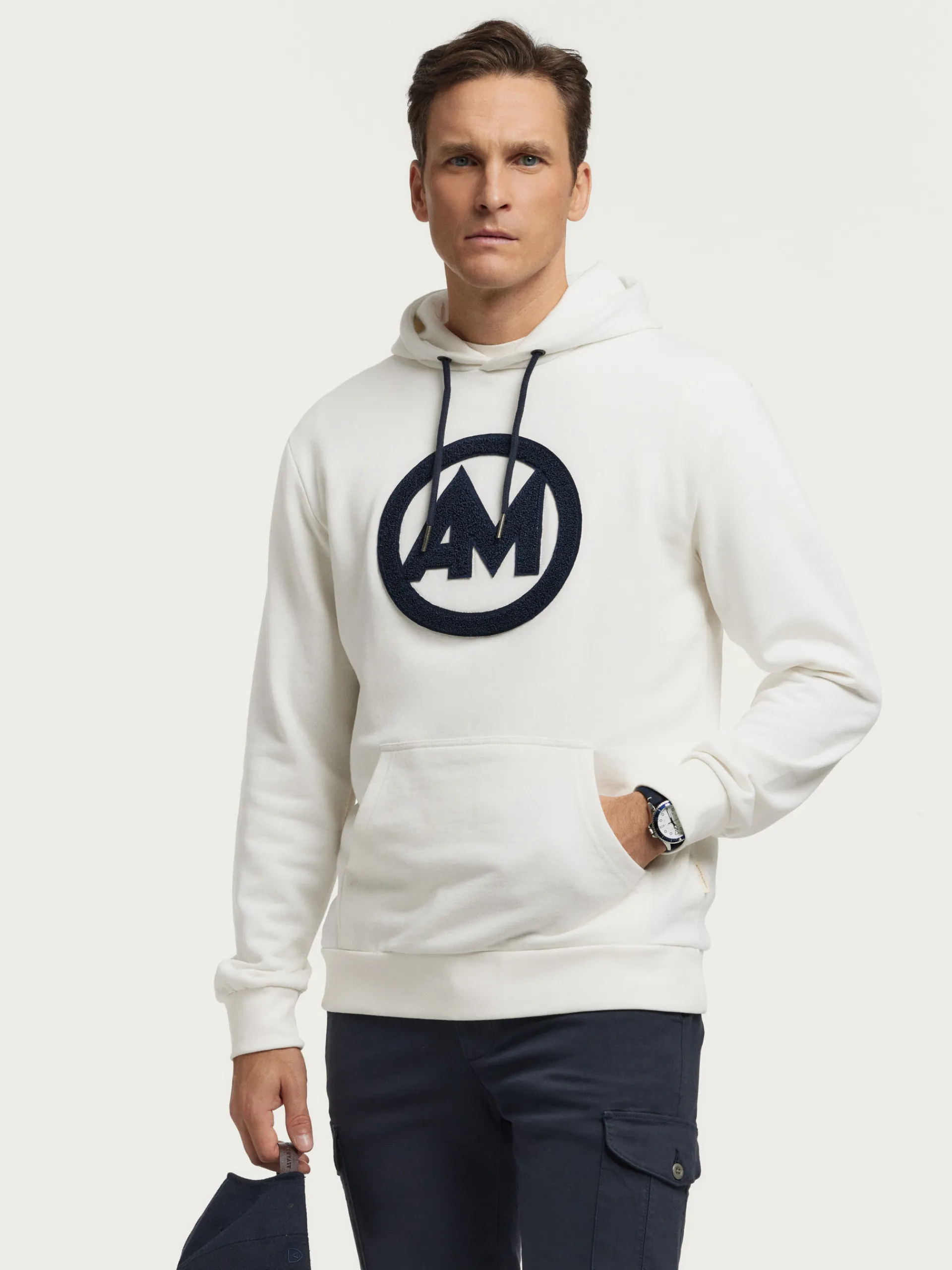 Sudaderas-Alvaro Moreno SUDADERA LOGO Blanco