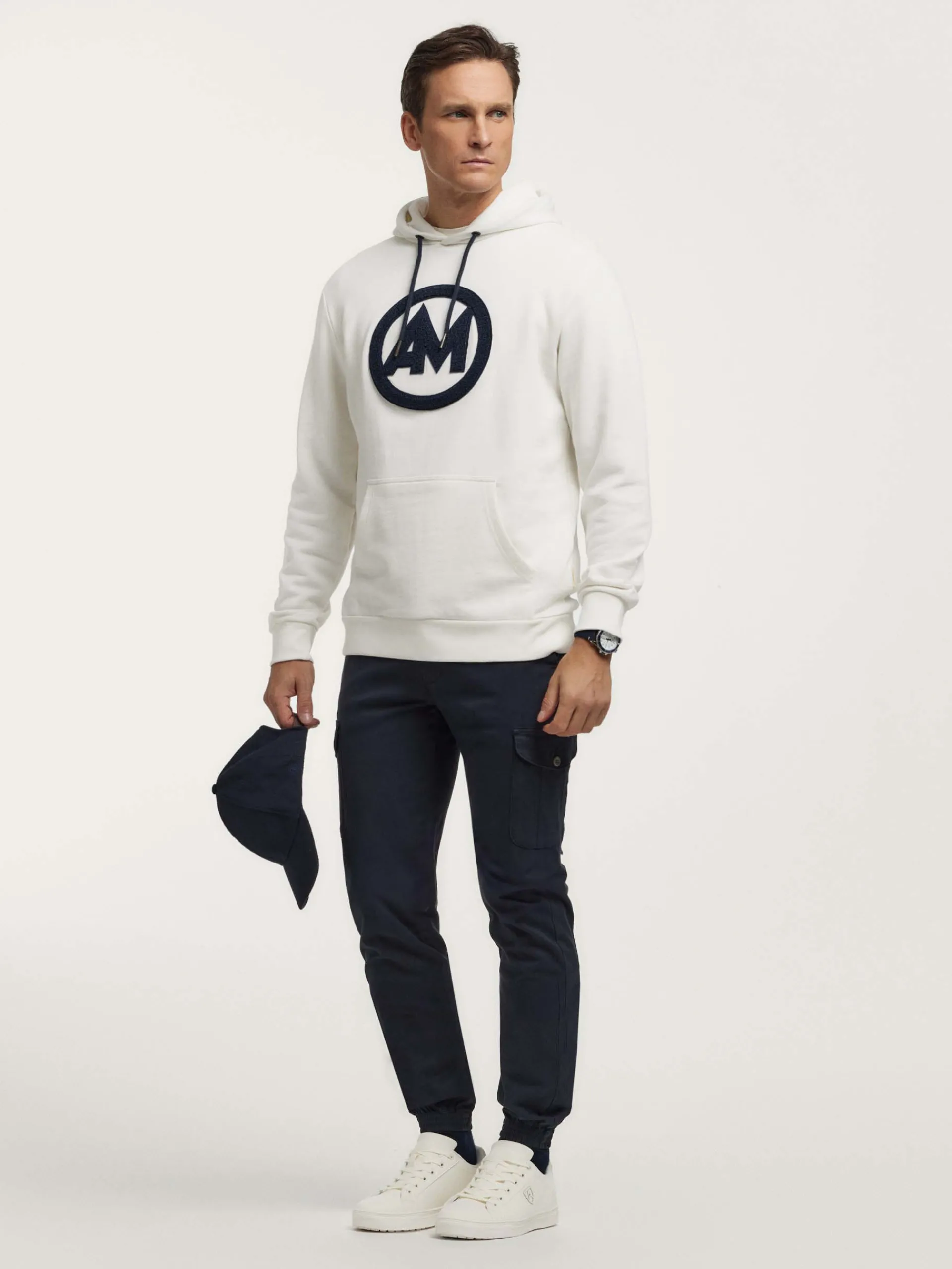 Sudaderas-Alvaro Moreno SUDADERA LOGO Blanco