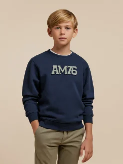 Sudaderas-Alvaro Moreno SUDADERA OFFICIAL KIDS Azul Marino