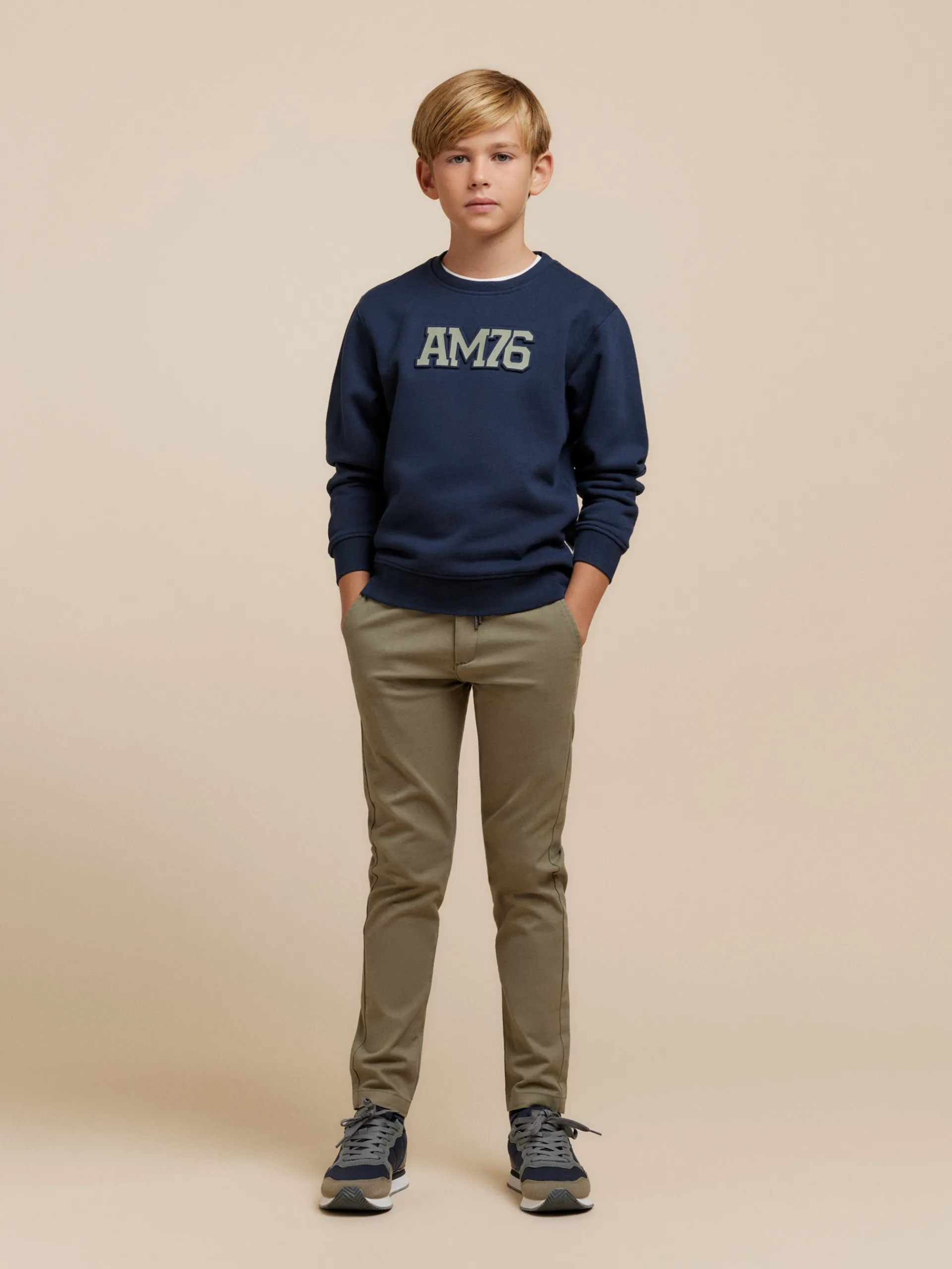 Sudaderas-Alvaro Moreno SUDADERA OFFICIAL KIDS Azul Marino