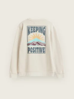 Teen|Sudaderas-Alvaro Moreno SUDADERA POSITIVE Crudo