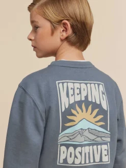Sudaderas-Alvaro Moreno SUDADERA POSITIVE KIDS Azul