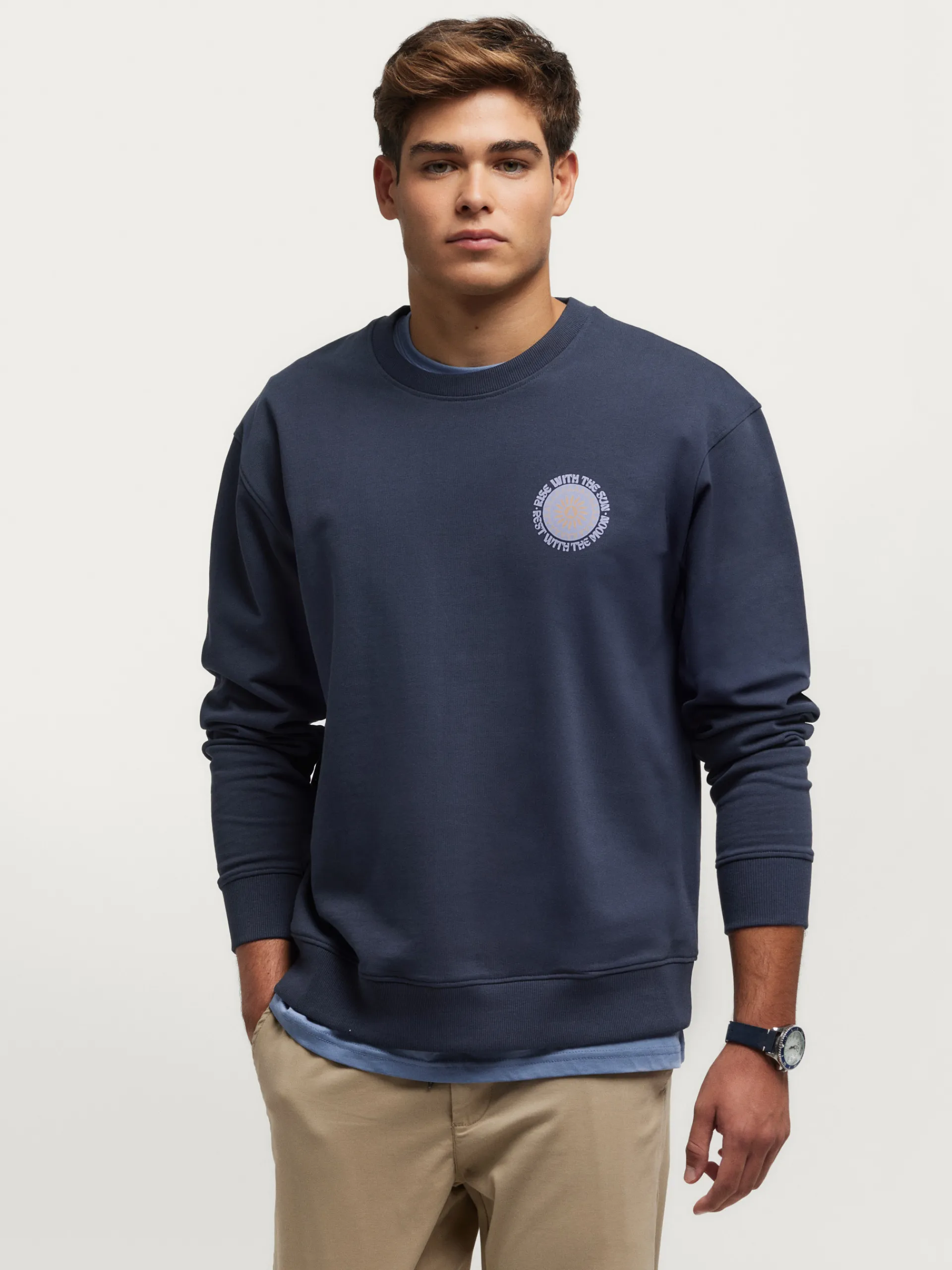 Teen|Sudaderas-Alvaro Moreno SUDADERA SUN Azul Marino